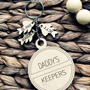 Daddy’s Keepers | Fathers Day Keychain